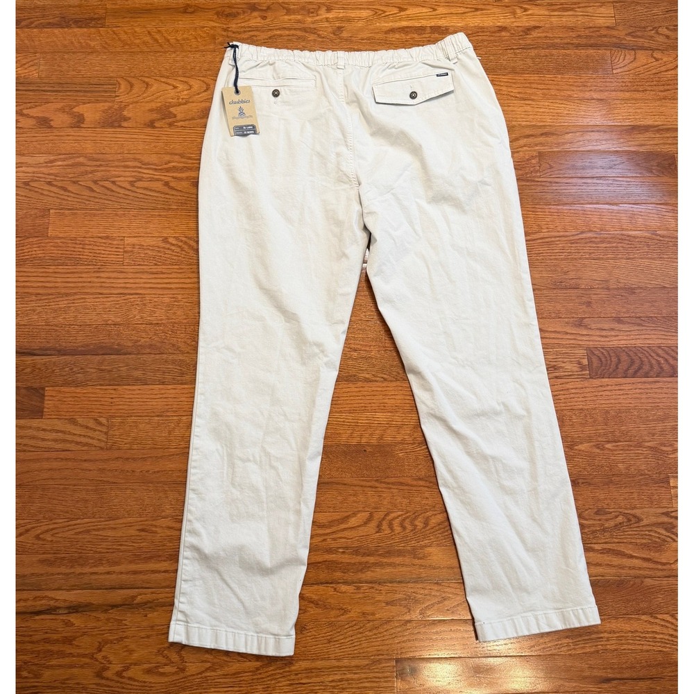 Chubbies The Glacier Crushes Originals Pants Mens 2XL 32" Beige Elastic Waist - Picture 14 of 16